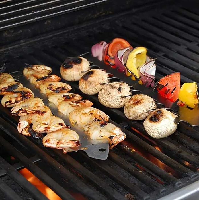 Espeto de Churrasco em Aço Inoxidável em forma de Peixe