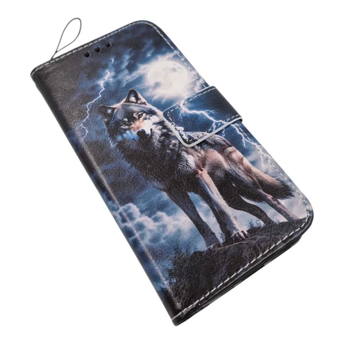 Etui książeczkowe Iphone 16 – motyw wilka