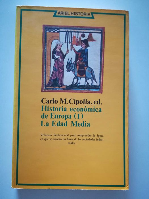 livro - História económica de Europa - Carlo Cippola - 3Vols