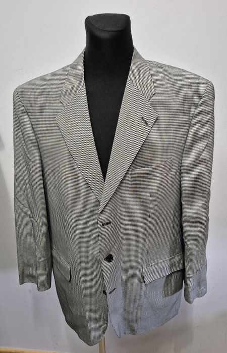 VALENTINO roz. XL 175 cm męski blazer Premium made in italy len jedwab