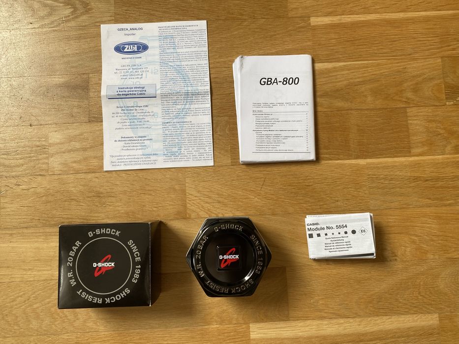 Zegarek Casio G-Schock GBA800 czarny