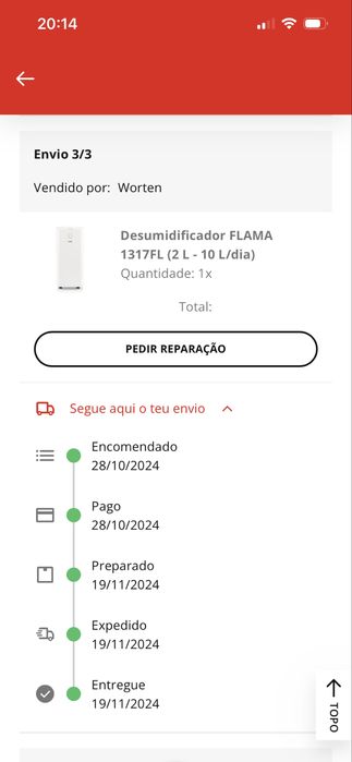 Desumidificador FLAMA 1317FL