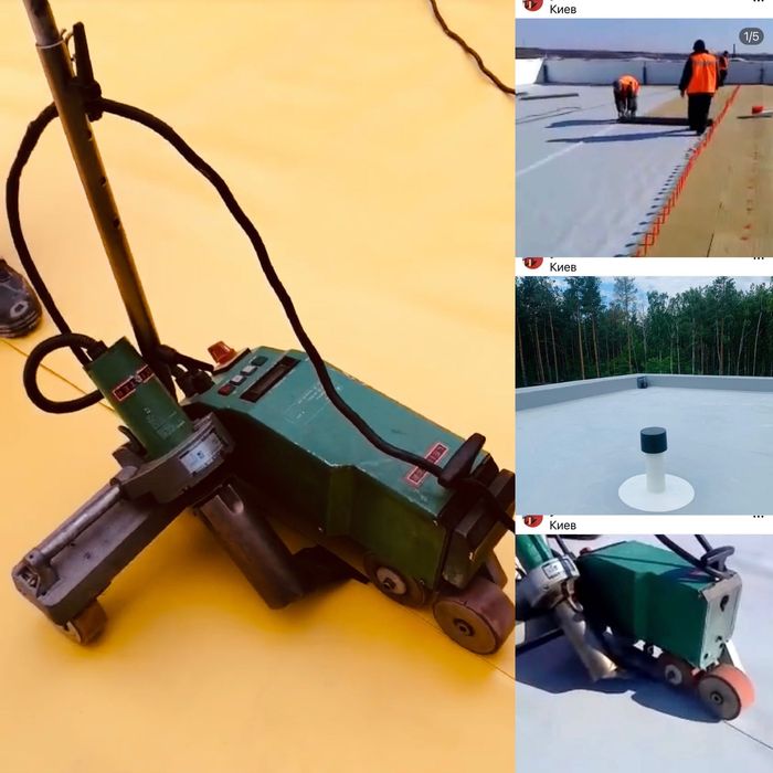 Монтаж ПВХ мембраны кровельные работы и гидроизоляция