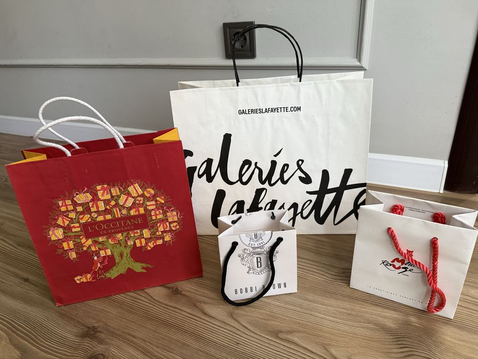 Брендові пакети, пакеты бумажные Zara, H&M, Ultra Shop, Benetton