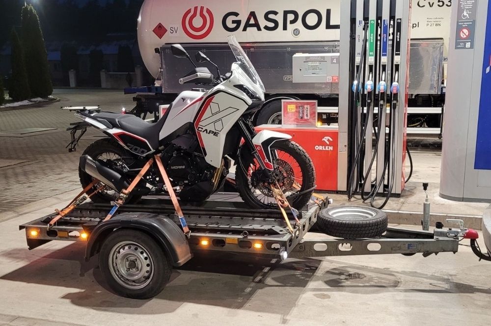 Transport motocykli i qudow