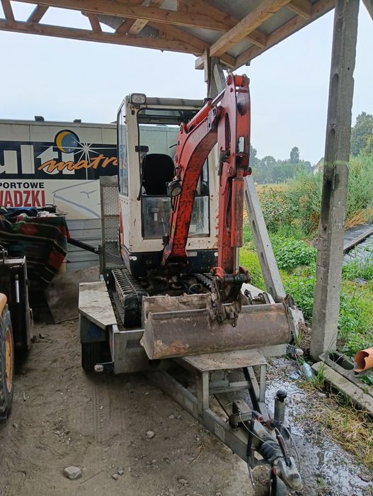 Minikoparka Kubota kx 41 3v plus przyczepa