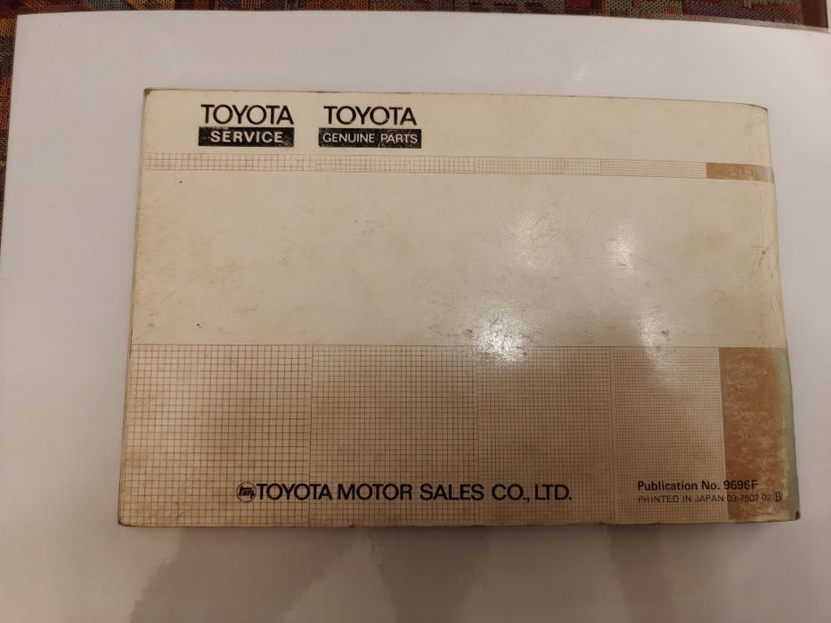 Manual Instruções Toyota Corolla Ke30