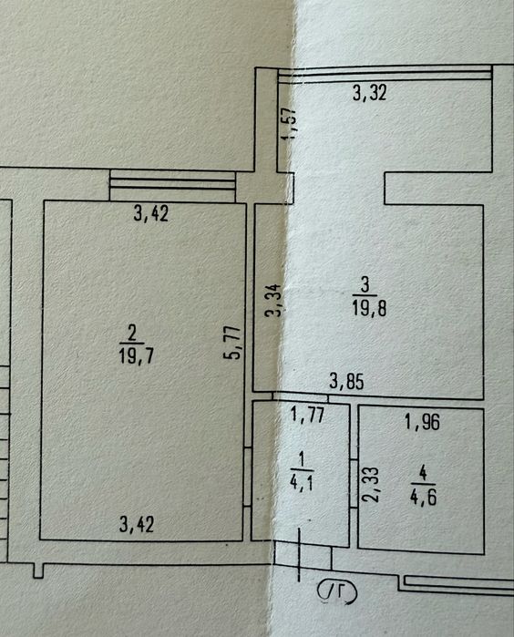 Продаж великої 1ки ЖК Олімп! 7/9к, 48,2м2