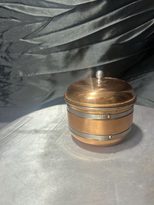 Pojemnik miedziany na cukier – napis „SOCKER”  1315/25