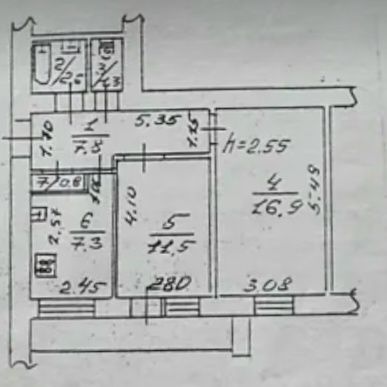 2 кімнатна квартираПарк ШевченкоКімнати роздільні.Цегляний будинокГАЗ.