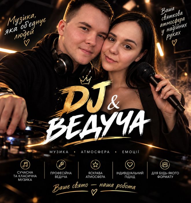 Ведуча + DJ на ваше свято