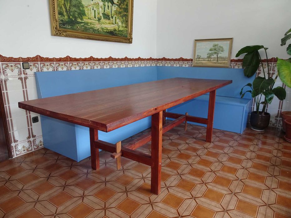 Mesa grande 90x260 em madeira maciça