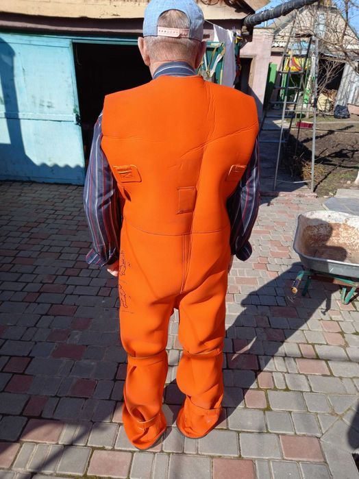 Термокостюм оранжевий теплий для рибаків