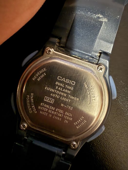 Часы мужские Casio W-753-2AVES электронные водонепроницаемые