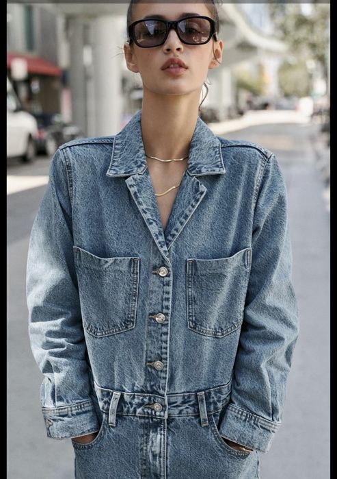Джинсовый комбинезон Zara