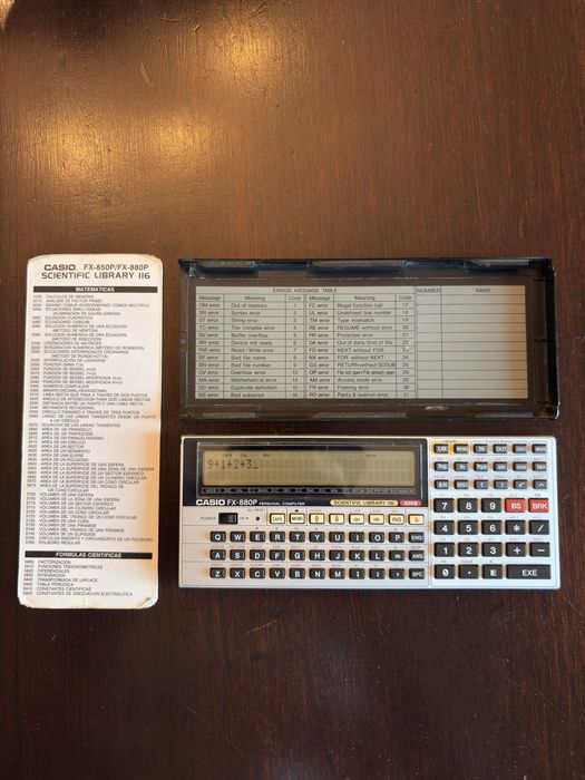 Calculadora Científica Casio FX-880P Personal Computer (32KB)