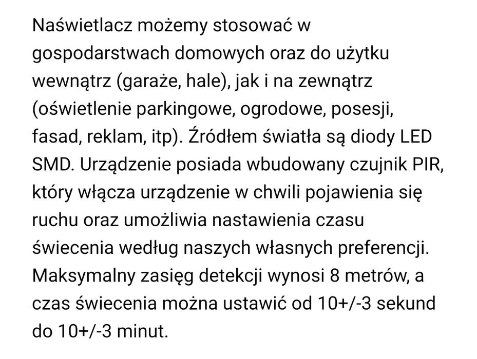 Naświetlacz Faro S LED 1600lm, nowy