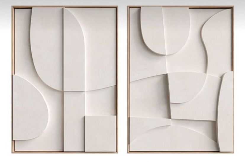 Quadro com moldura 70x130cm