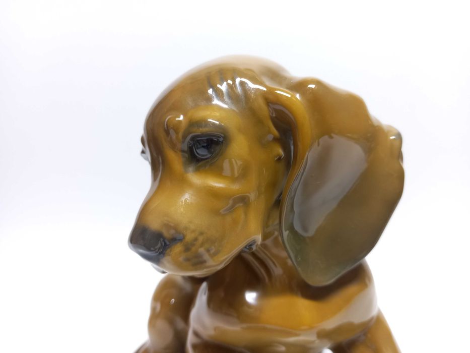 Jamnik, szczeniaczek, figurka Rosenthal Th. Kärner