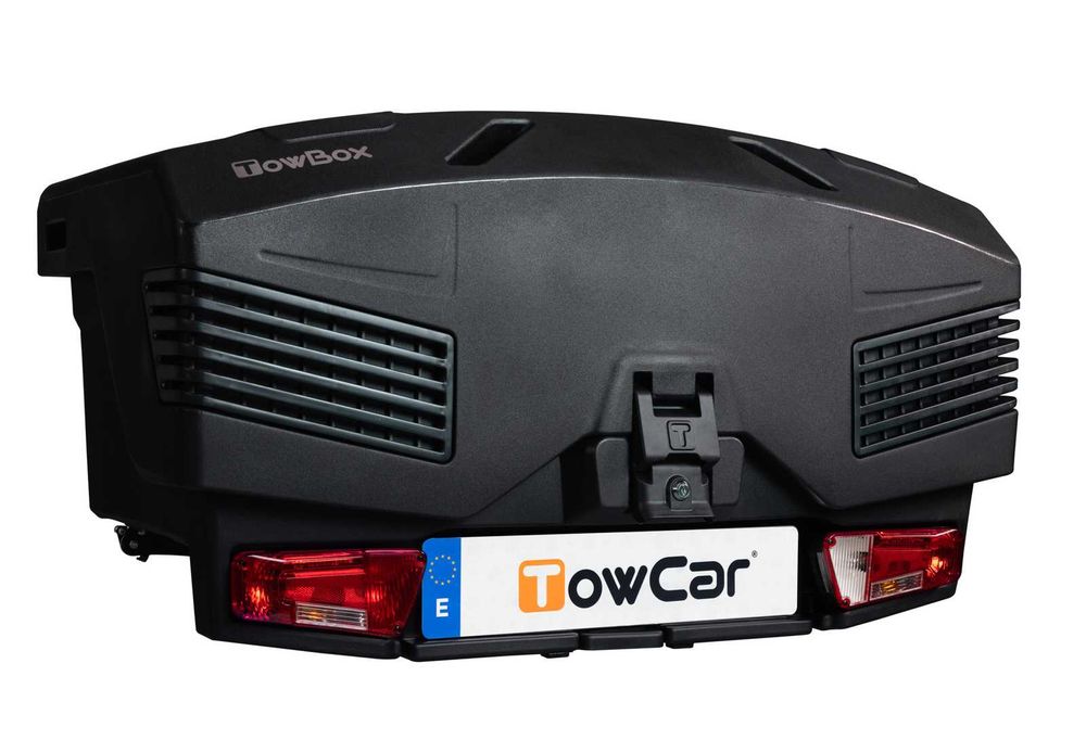 Bagażnik Box na tył samochodu Kufer Boks bagażowy platforma Towbox EVO