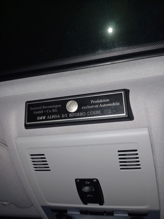 ALPINA D3 COUPÊ BITURBO  Original e raro SERIE LIMITADA n° 112
