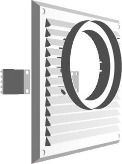 Kratka Do Pochłaniacza 215*215Mm Fi120Mm Biała