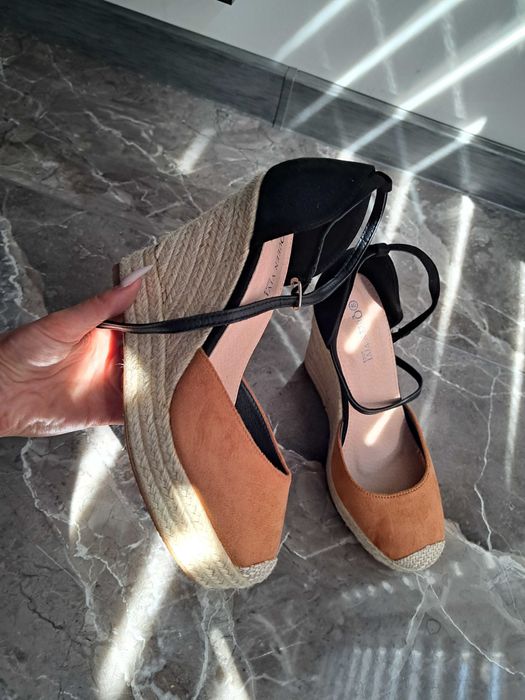Espadryle/ sandały na koturnie