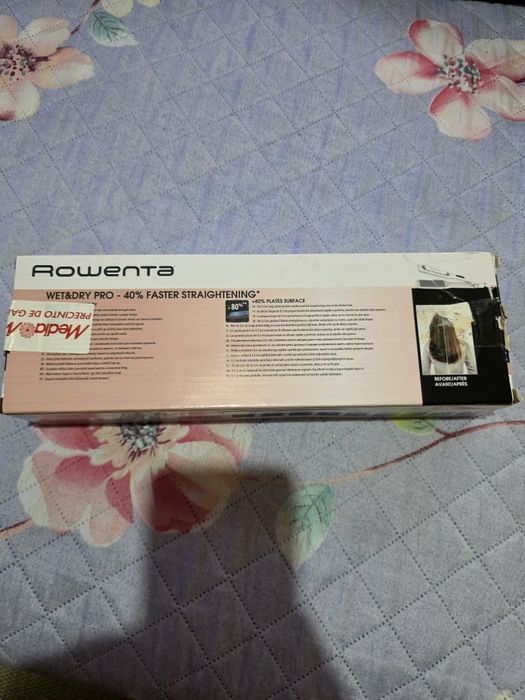 Placa alisadora de cabelo Rowenta wet & dry pro