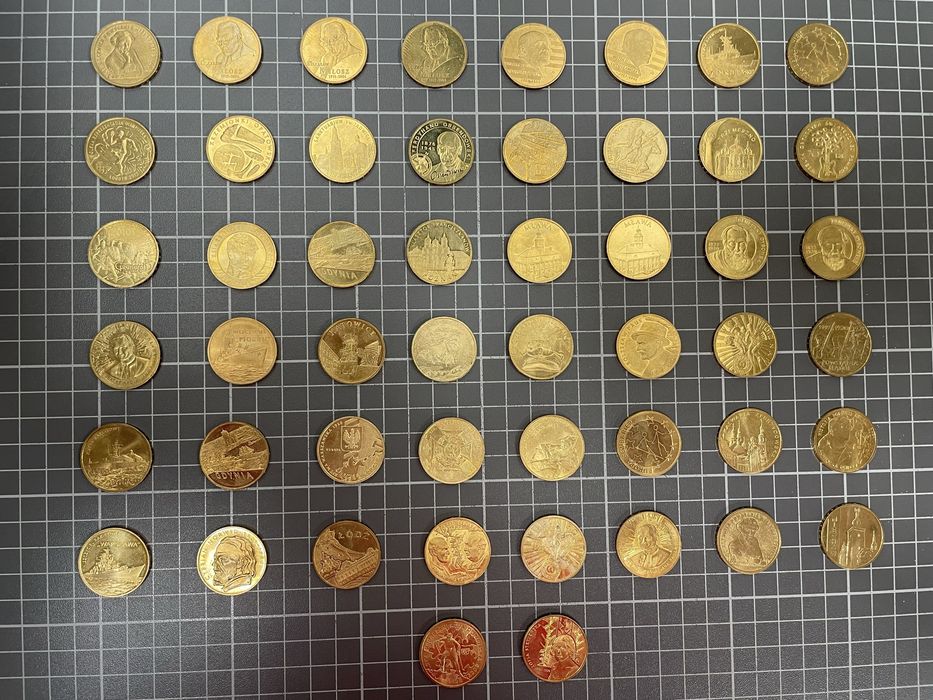 Monety okolicznościowe o nominale 2 zł ilość 50 sztuk