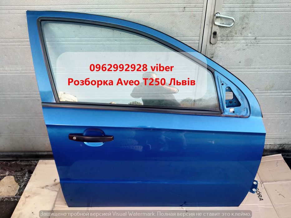 Передня права дверка Скло Ручка Замок Склопідйомник Aveo T250