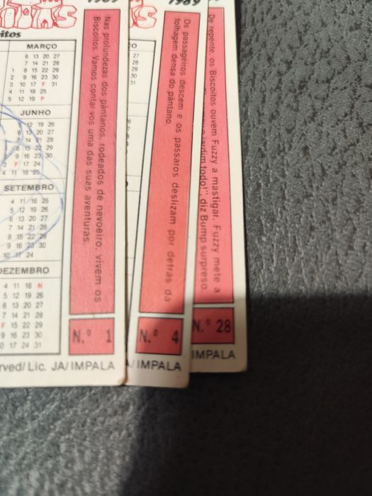 Conjunto de 3 calendários Biskitas