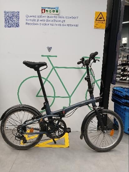 BICICLETA DOBRÁVEL FOLD 500 AZUL ESCURO