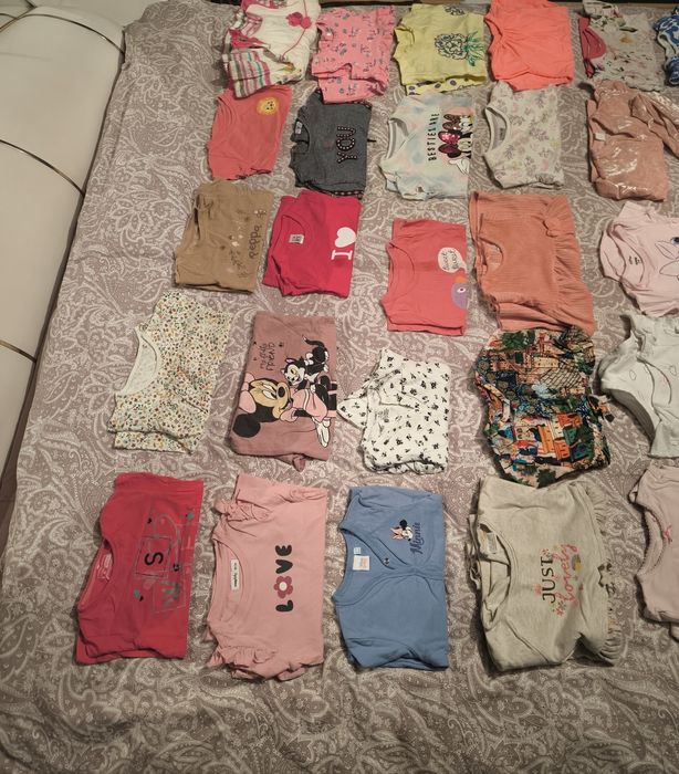 Karton ciuszków dla dziewczynki 80/86