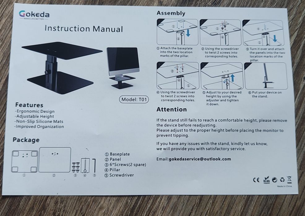 Podstawka dla laptopa monitor