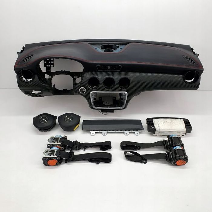 MERCEDES A-KLASA AMG W176 LIFT DESKA ROZDZIELCZA KONSOLA KOKPIT PULPIT PODUSZKI AIRBAG AIR BAG PASY KIT SET