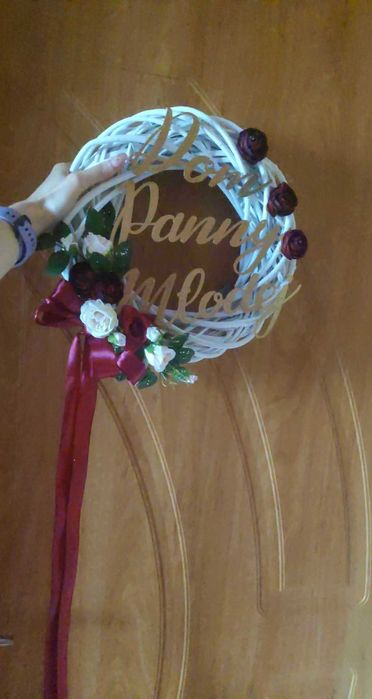 Ozdoba na drzwi - dom panny młodej