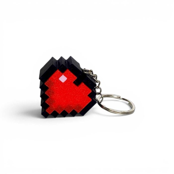 Brelok Serce Minecraft Klikacz Antystresowy Fidget PLA
