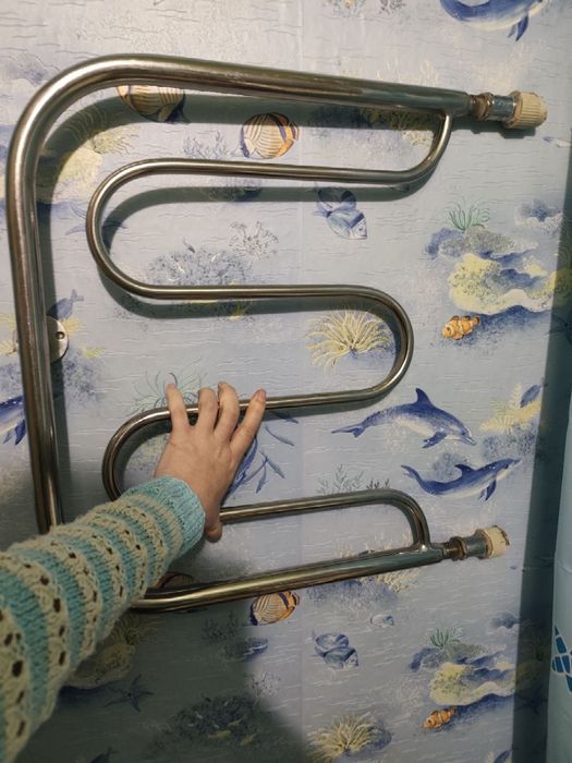 Нержавеющий полотенцесушитель  нержавейка водяной сушилка сушка