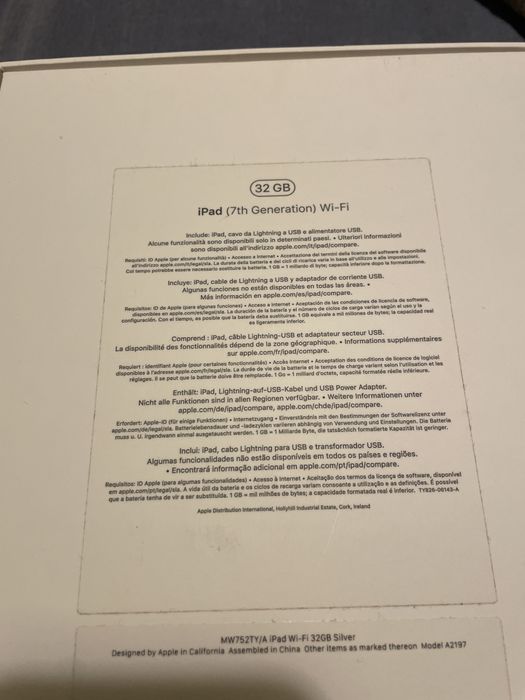 Ipad 7.ª geração (para peças)