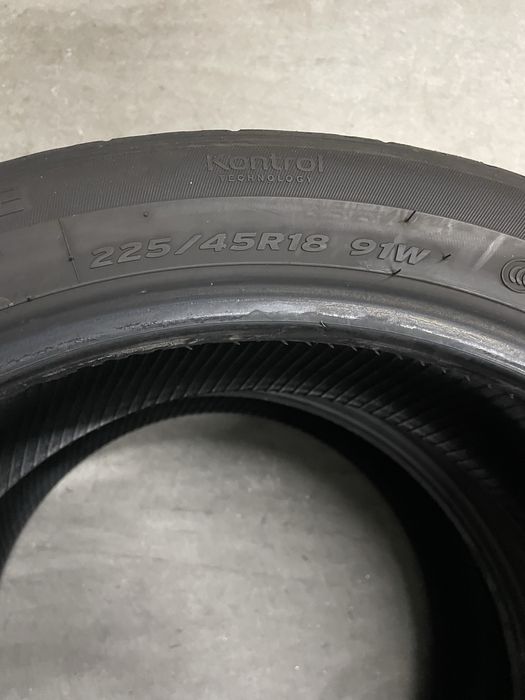 2 Pneus Hankook 225/45r18 91w MOE
