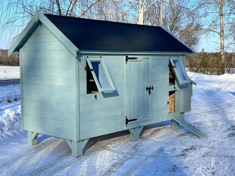 Kurnik dla kur bardzo duży, ocieplony