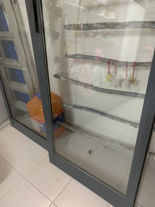 Portas de correr interiores vidro duplo cinza