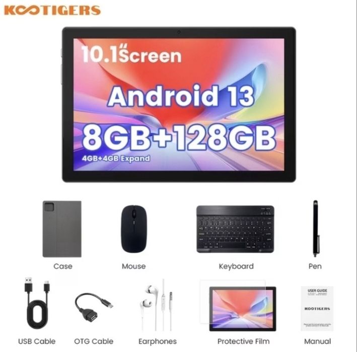Планшет з мега комплектацією /RAM 8GB/ROM 128GB/MediaTek Helio/
