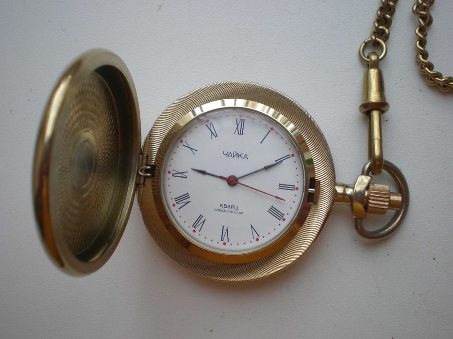 Часы карманные Чайка, кварц, СССР