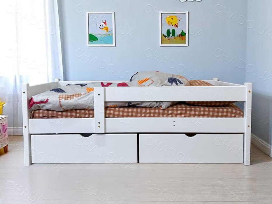 Дитяче ліжко 90x200 фарбоване дерево,кроватка дитяча,детская кроватка