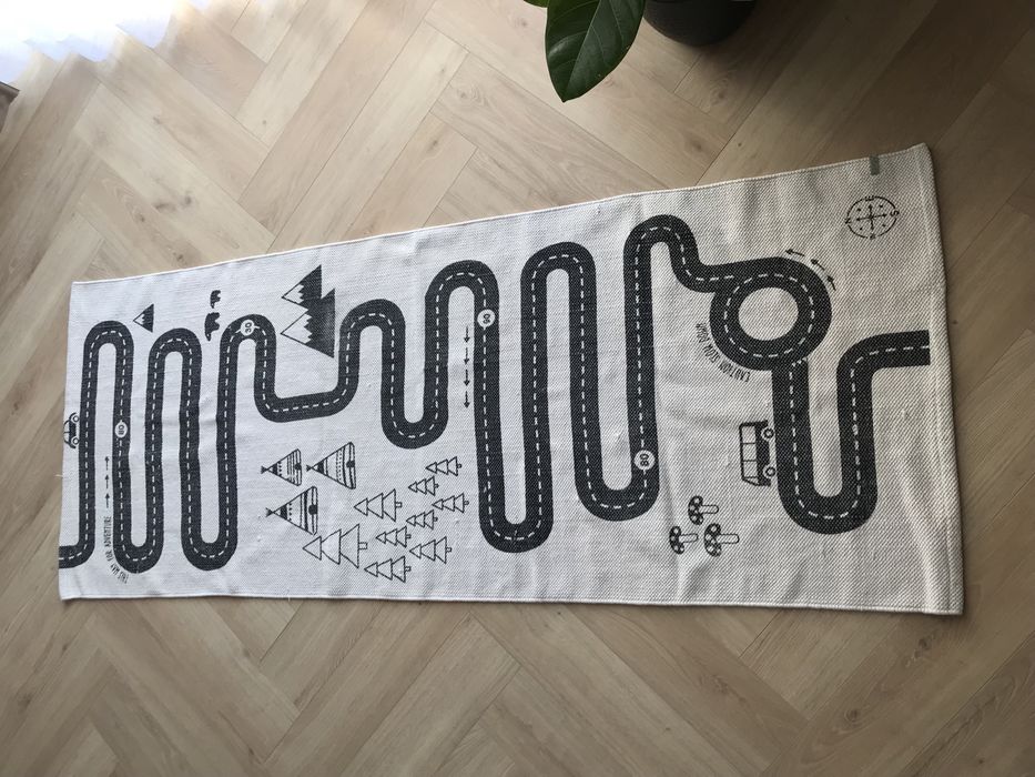 Bawełniany dywan dziecięcy droga do zabawy OYOY Adventure Rug 175x68