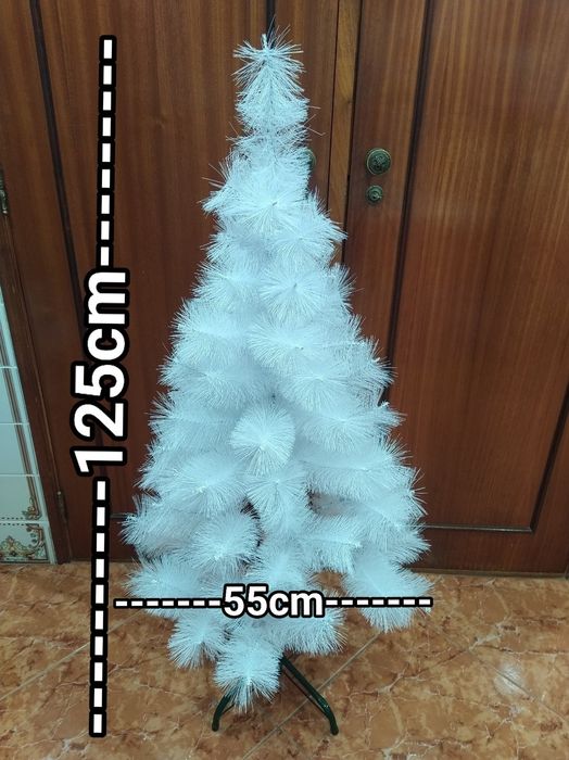 Árvore de natal branca casa quarto apartamento vivenda escritório gabi