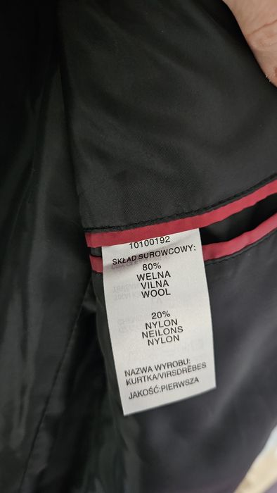 Płaszcz męski  z wełną