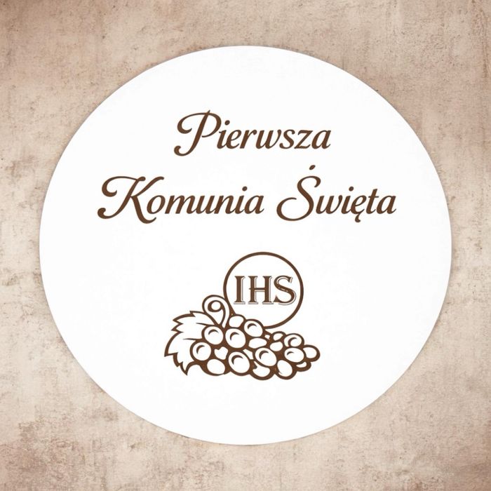 Tablica powitalna na komunie