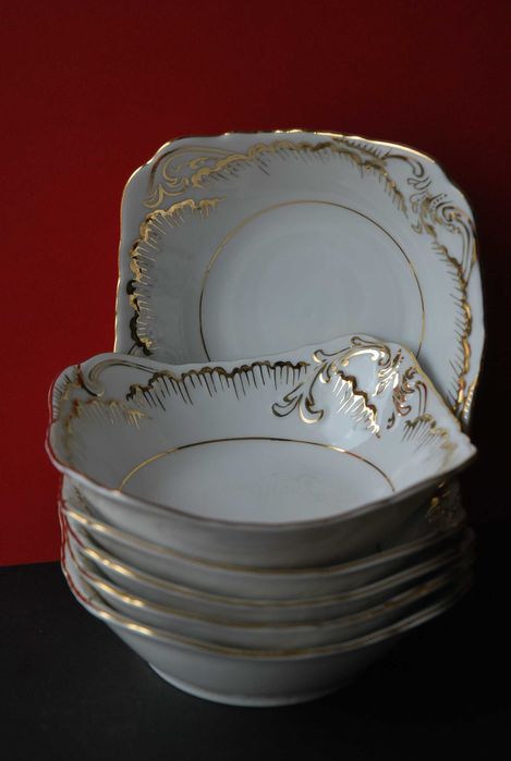 Porcelana Ćmielów. Rococo. Zestaw 6 salaterek.